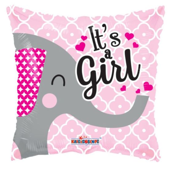 Babaköszöntő lufi - kislány-  héliummal töltve  (46cm)