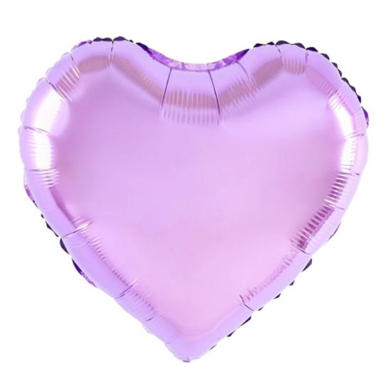 Purple heart shaped balloon  with  Helium (45cm)