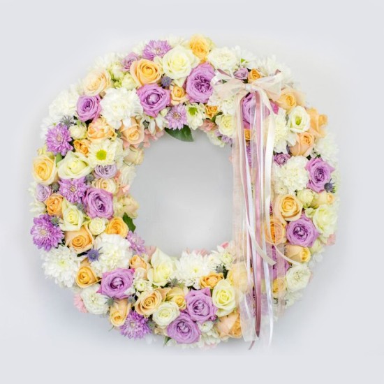 Blessed peace - open wreath