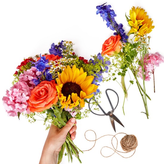 Florist choice flower basket