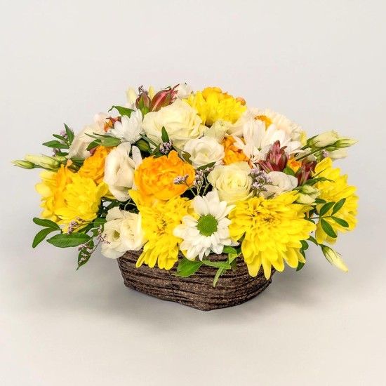 Bright encounters - flower basket