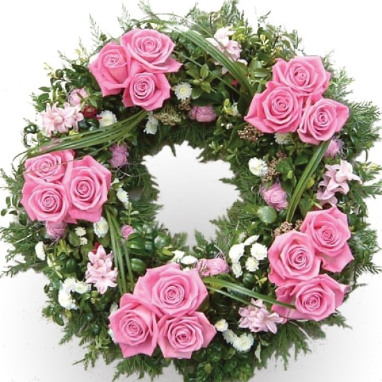Quietly - open wreath