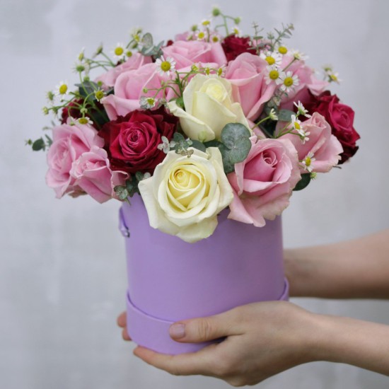 Colorful elegance - flower basket