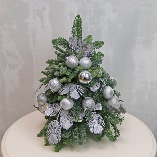Az ezüst - mini karácsonyfa