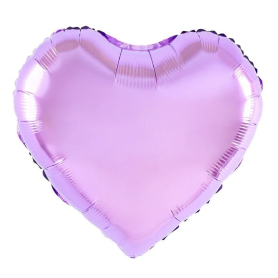 Purple heart shaped balloon  with  Helium (45cm)