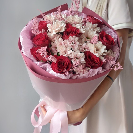 Gyengéd vallomás - virágcsokor