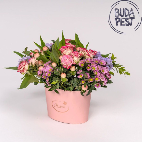 Rózsaszín csónak - virágdoboz - csak Budapestre