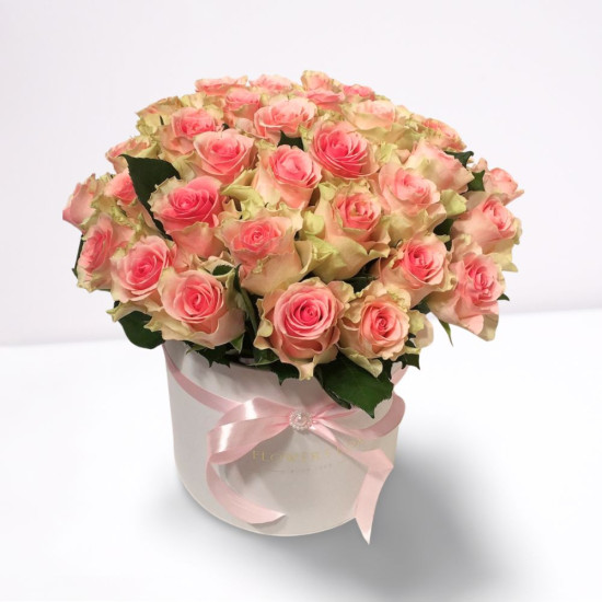 Rózsaszín elegancia - virágdoboz